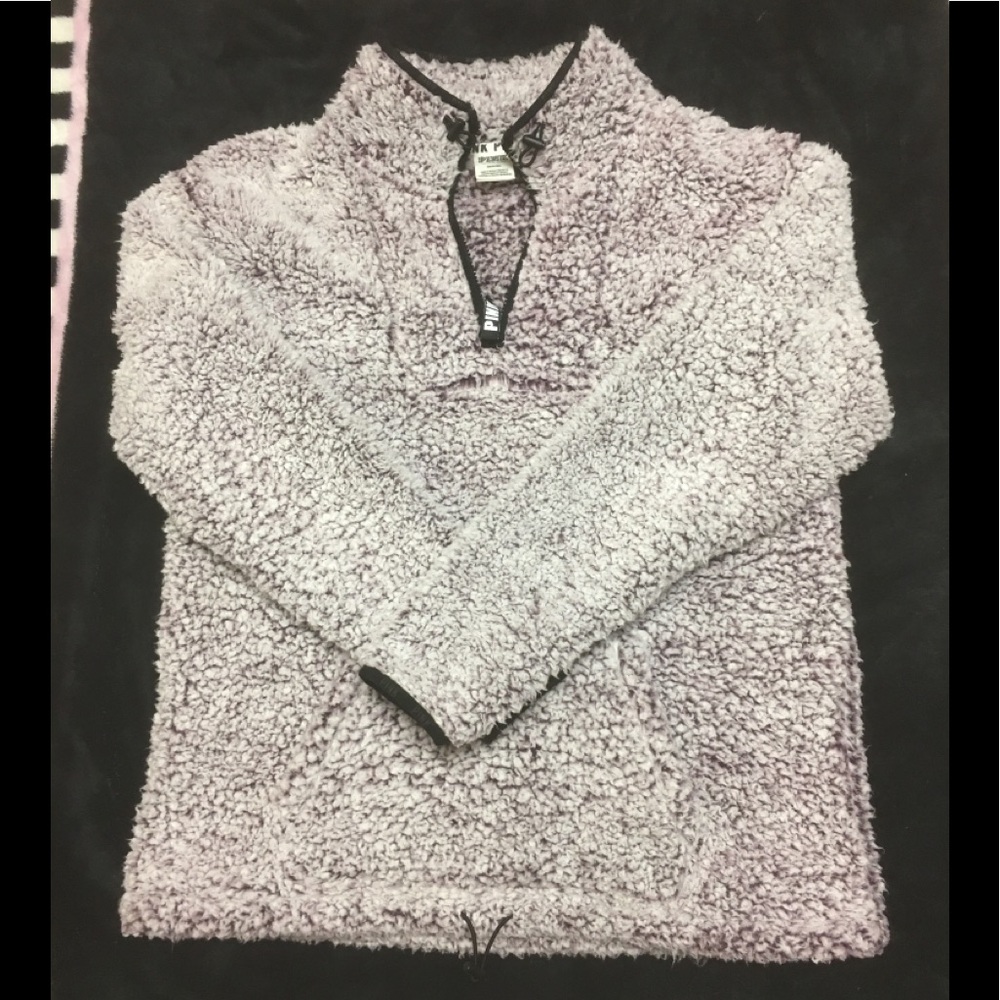 Victoria’s Secret Pink Quarter Zip Sherpa